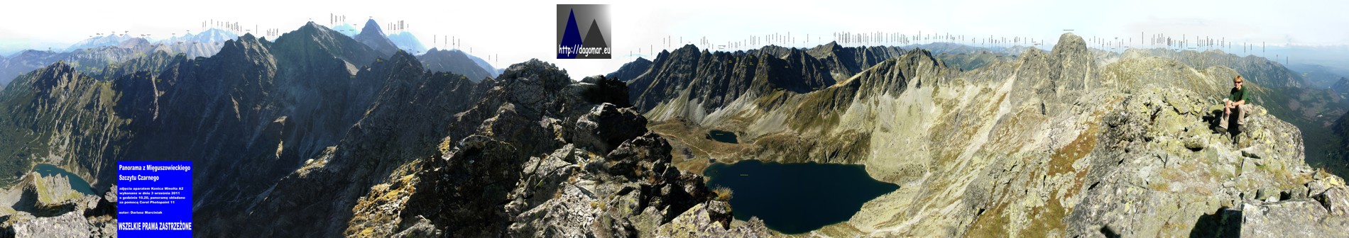 panorama z Mięguszowieckiego Szczytu Czarnego